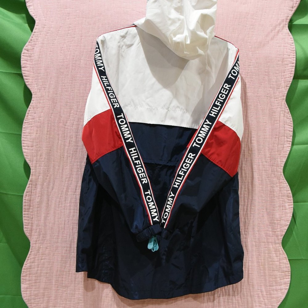 BLUE Tommy Hilfiger Ladies' Long Windbreake - Picture 2 of 3